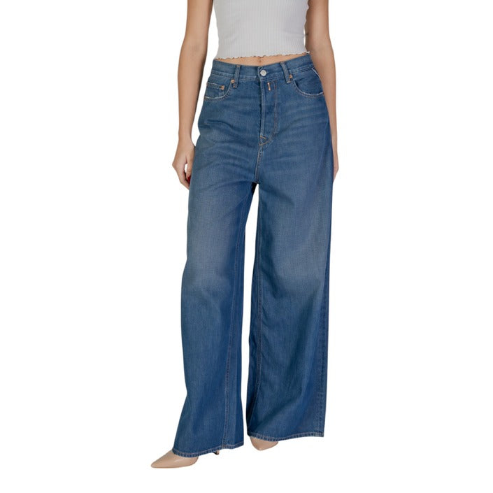 Replay Women Denim Wide Leg Trousers