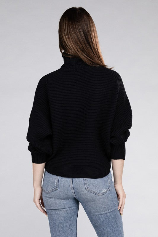 Viscose Dolman Sleeve Turtleneck