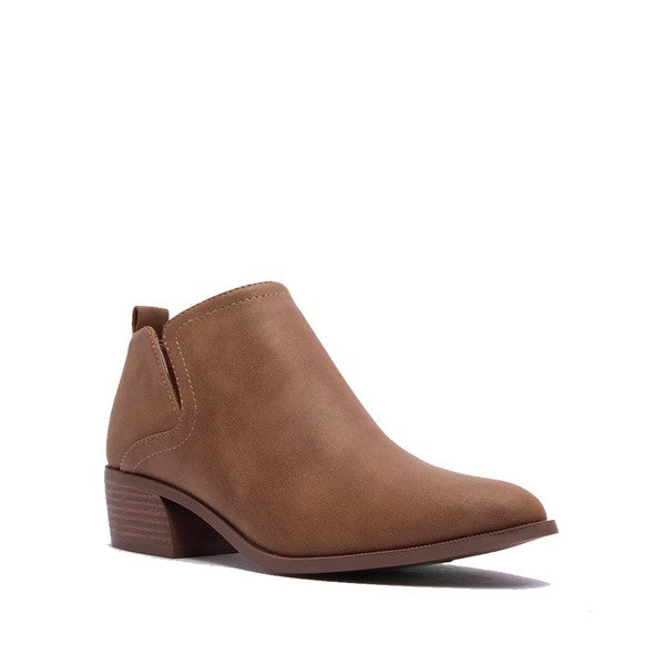 Short Neutral Color  Ankle Bootie