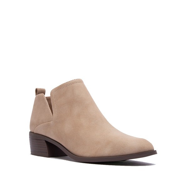 Short Neutral Color  Ankle Bootie