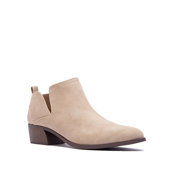 Short Neutral Color  Ankle Bootie