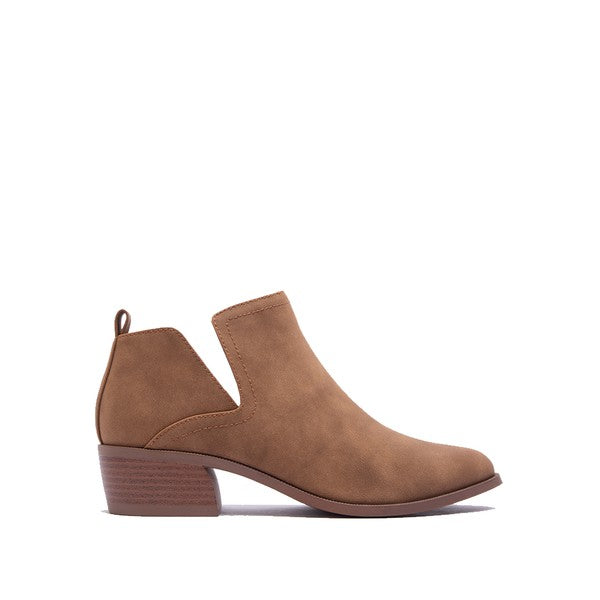 Short Neutral Color  Ankle Bootie