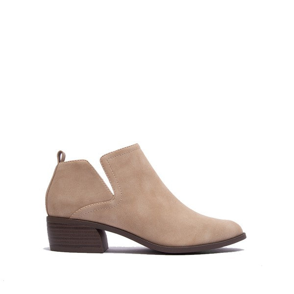 Short Neutral Color  Ankle Bootie