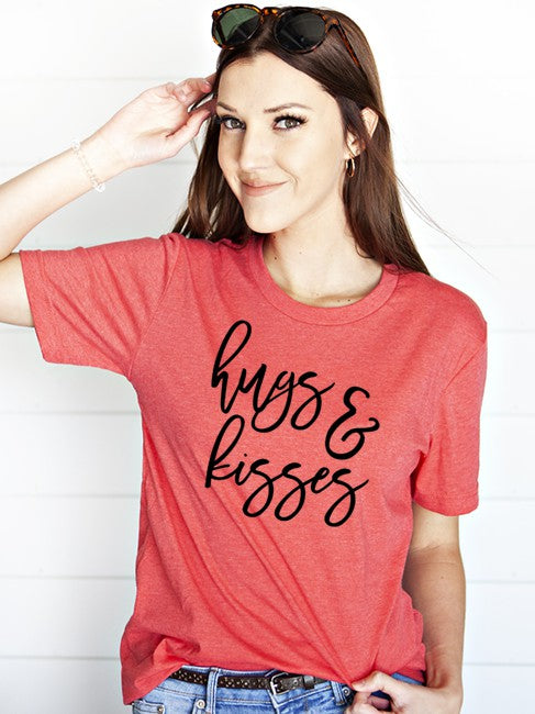 Hugs and Kisses Graphic Tee Shirt