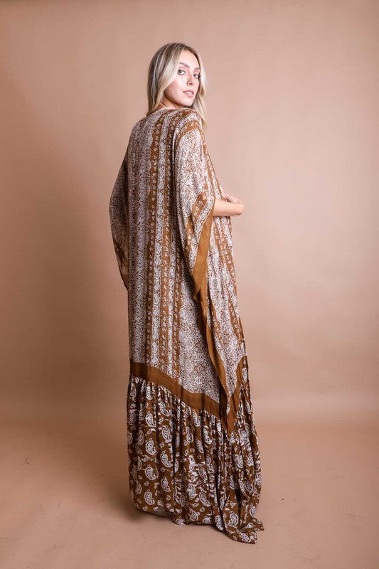 Paisley Tapestry Free Flow Kimono