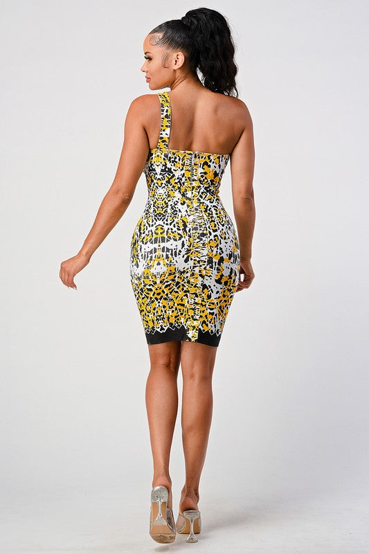 Animal Print Bandage Dress