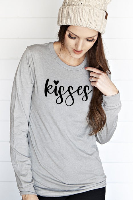 Kisses Long Sleeve Casual Shirt