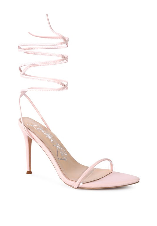 Women Lace Up High Heel Sandal