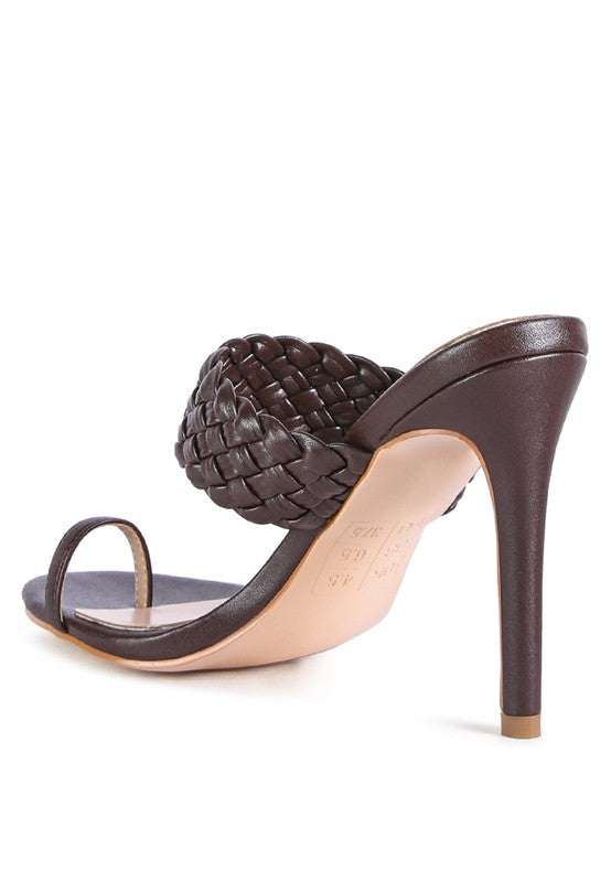 Step In High Heel Sandals Featuring Toe Hole