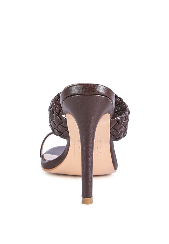 Step In High Heel Sandals Featuring Toe Hole