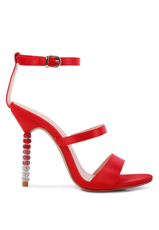 Lawsuit Strap Sandal Rainbow High Heel