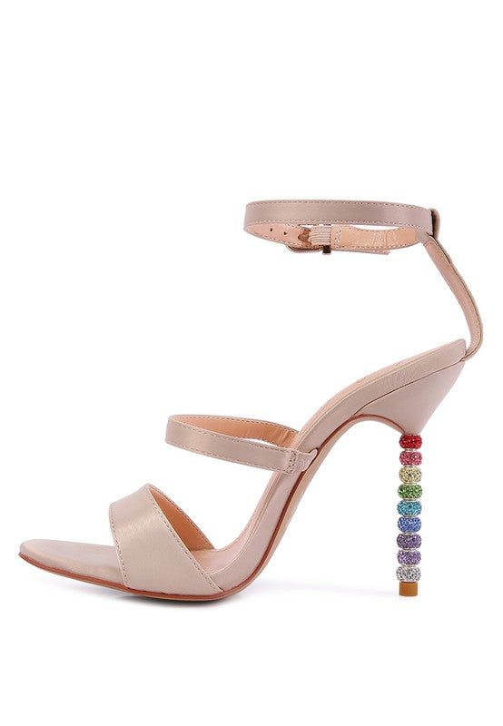 Lawsuit Strap Sandal Rainbow High Heel