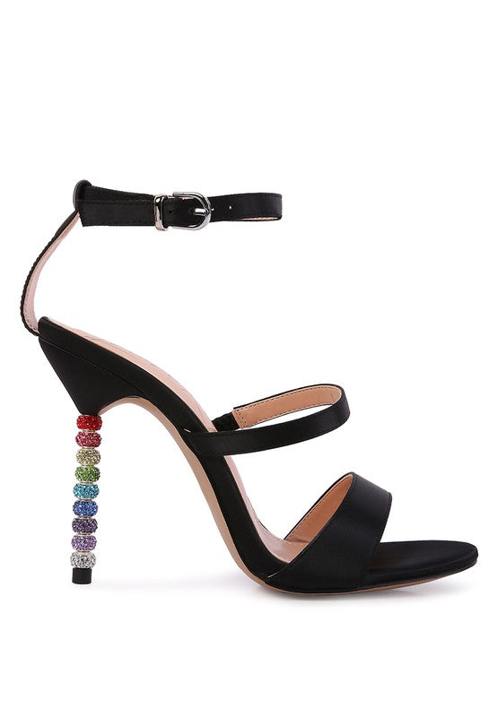 Lawsuit Strap Sandal Rainbow High Heel