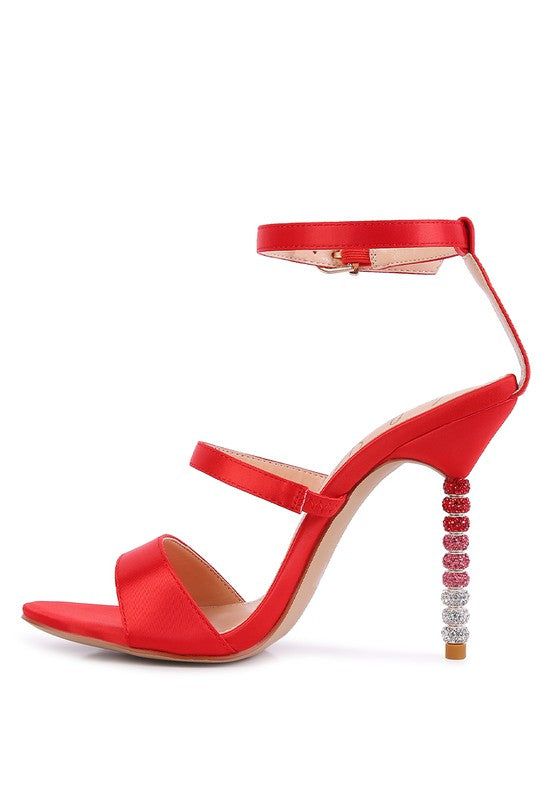 Lawsuit Strap Sandal Rainbow High Heel