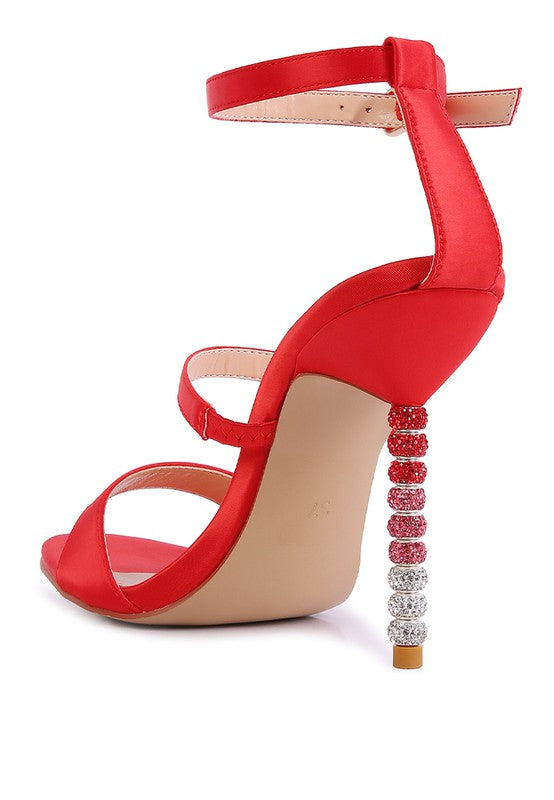 Lawsuit Strap Sandal Rainbow High Heel