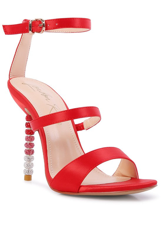 Lawsuit Strap Sandal Rainbow High Heel