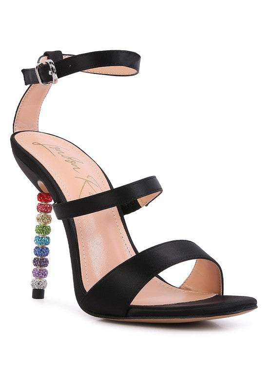 Lawsuit Strap Sandal Rainbow High Heel