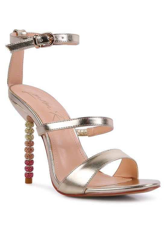 Lawsuit Strap Sandal Rainbow High Heel