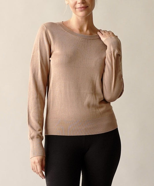 Bamboo Cotton Light Sweater Crew Neck