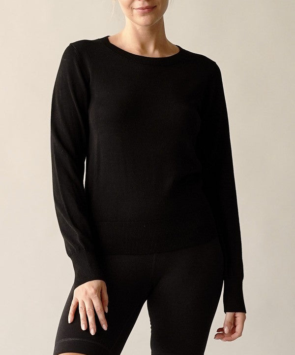 Bamboo Cotton Light Sweater Crew Neck