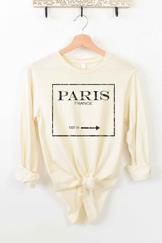 Paris France Long Sleeve Top