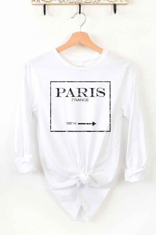 Paris France Long Sleeve Top