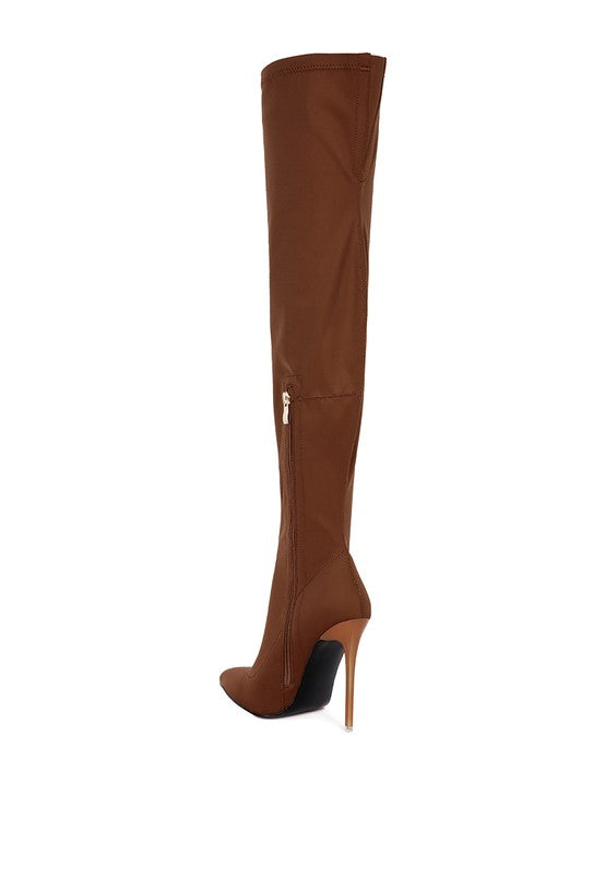 No Calm Superstretch Stiletto Long Thigh  Boot