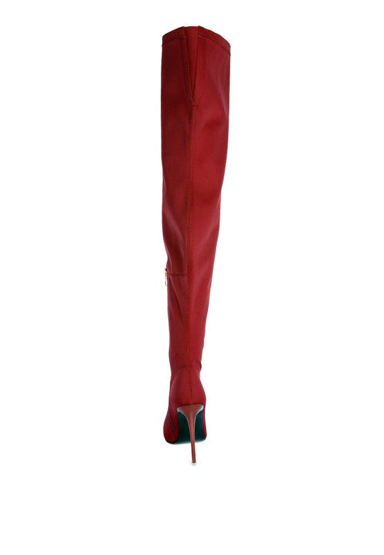 No Calm Superstretch Stiletto Long Thigh  Boot