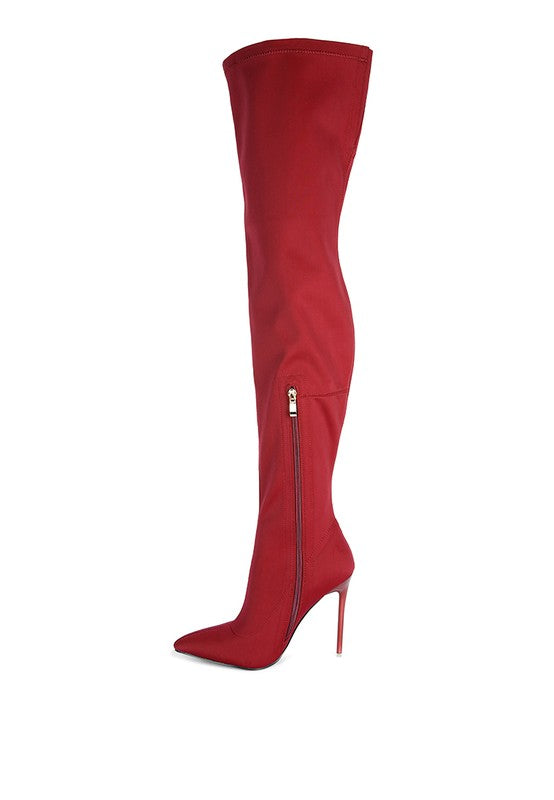 No Calm Superstretch Stiletto Long Thigh  Boot