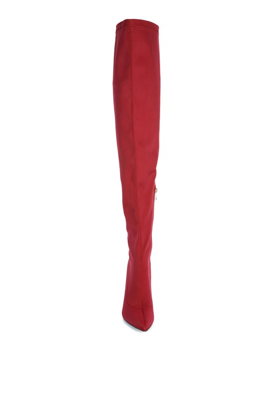 No Calm Superstretch Stiletto Long Thigh  Boot