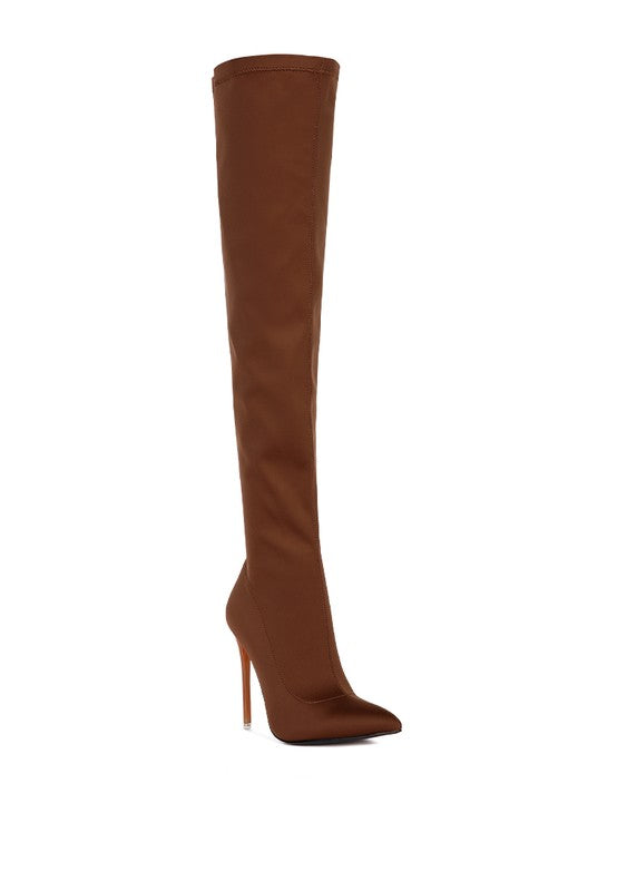 No Calm Superstretch Stiletto Long Thigh  Boot