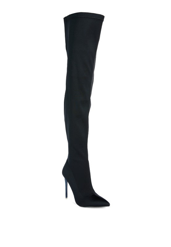 No Calm Superstretch Stiletto Long Thigh  Boot