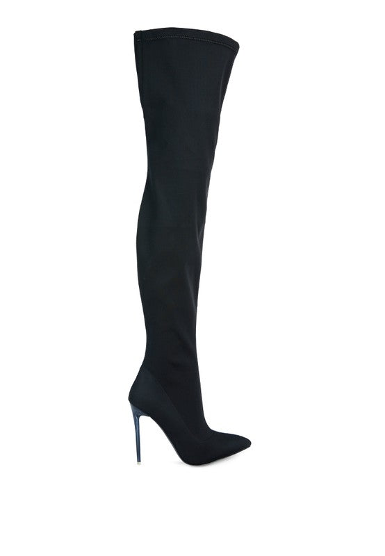 No Calm Superstretch Stiletto Long Thigh  Boot