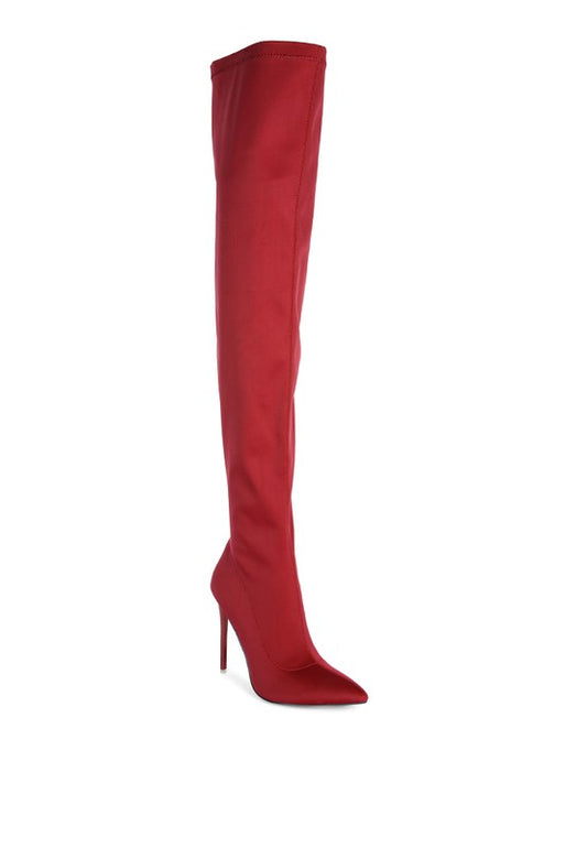 No Calm Superstretch Stiletto Long Thigh  Boot