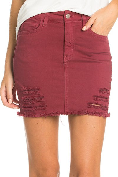 Denim Short Mini Denim Skirt