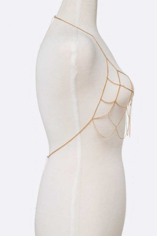 Open Net Iconic Body Chain