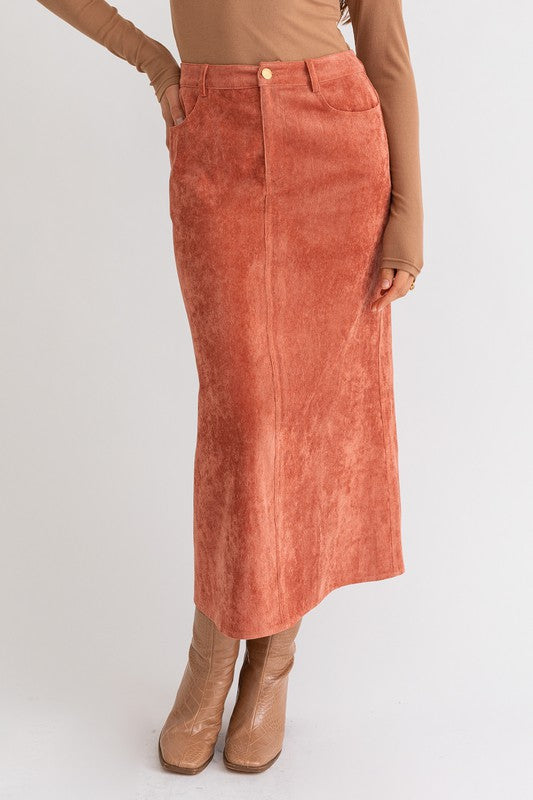 Corduroy  Maxi Skirt