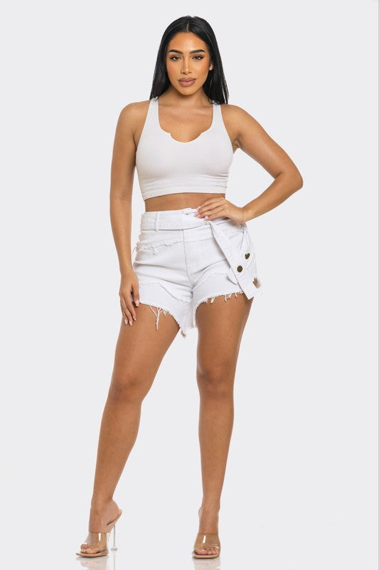 Athina Casual Denim Shorts