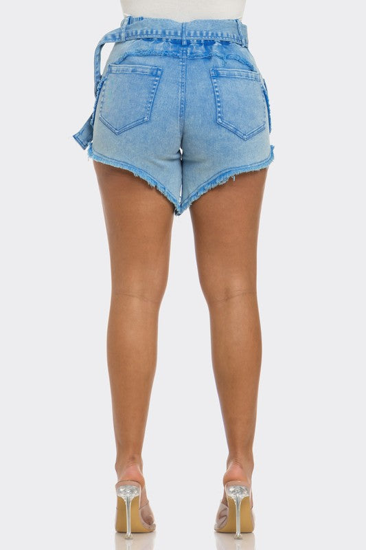 Athina Casual Denim Shorts