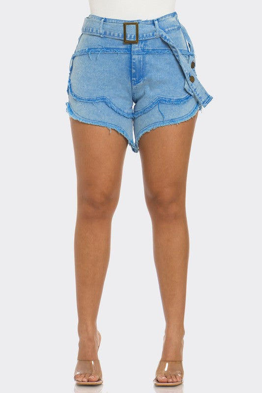 Athina Casual Denim Shorts