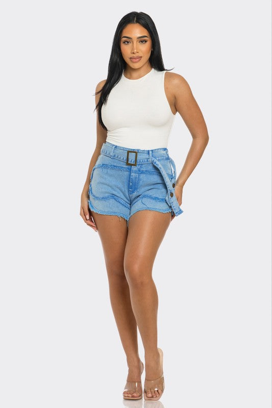 Athina Casual Denim Shorts