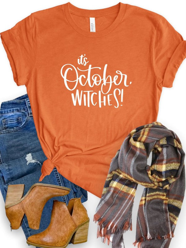 It's October Witches Crewneck Tee