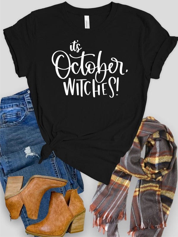 It's October Witches Crewneck Tee