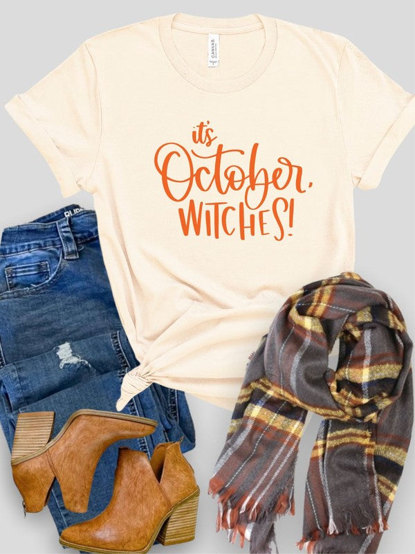 It's October Witches Crewneck Tee