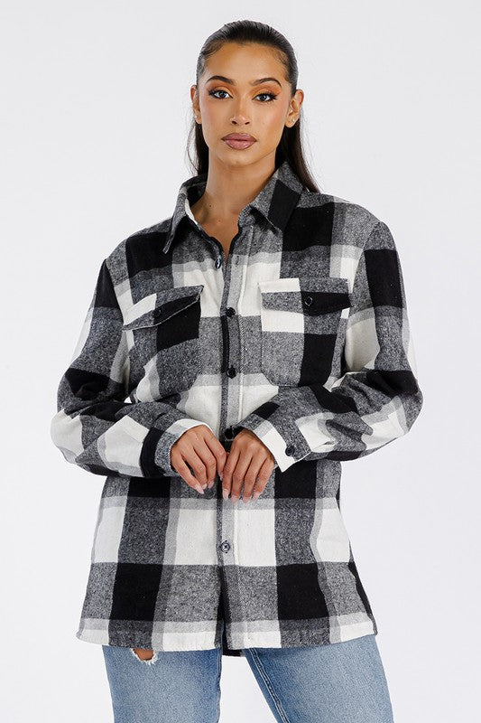 Boyfriend Oversized Soft Flannel Shacket