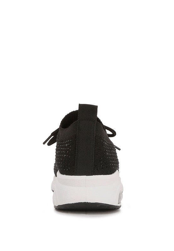 Elizha Studded Embellished Lace Up Slip on Sneakers