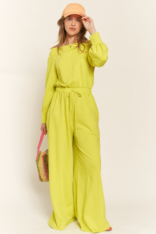 Women  Off The Shoulder Cotton Jumpsuit