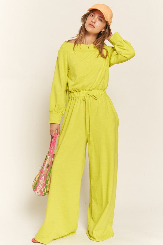 Women  Off The Shoulder Cotton Jumpsuit