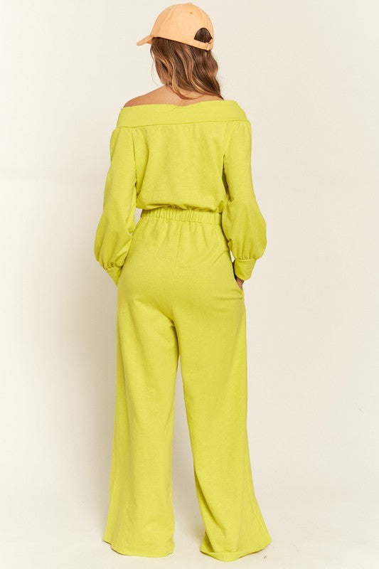 Women  Off The Shoulder Cotton Jumpsuit