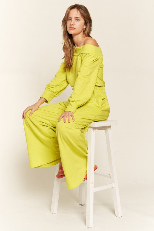 Women  Off The Shoulder Cotton Jumpsuit